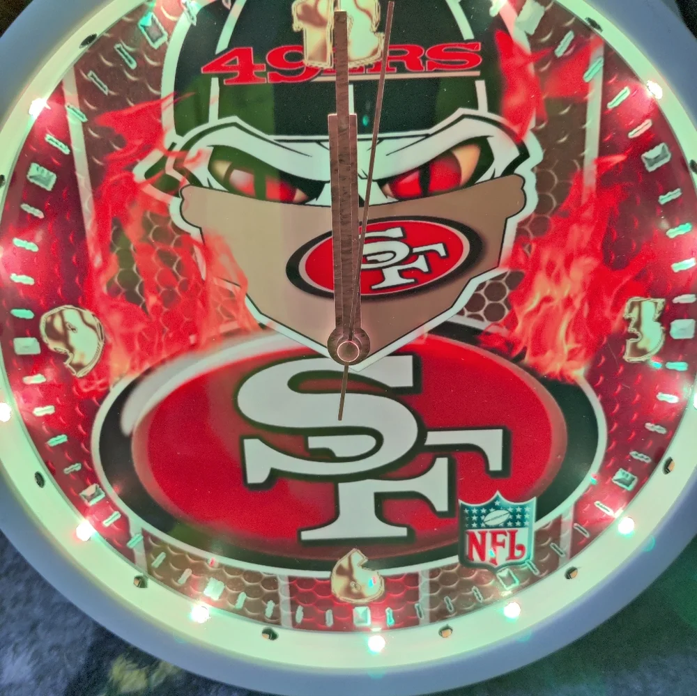 49ers led clock
